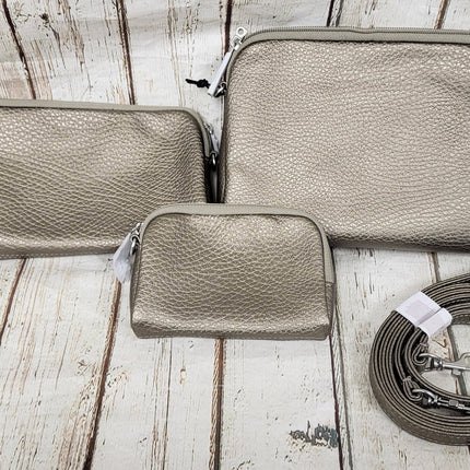 NEW, JuJuBe Unisex Vegan Leather 3 Baglets Set, Luminaire 18LA01LS