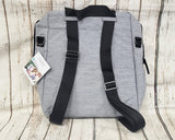 NEW, JuJuBe 4-in-1 Core Convertible Diaper Bag Glacier Gray, JB21430