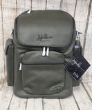 NEW, JuJuBe Unisex Vegan Leather Forever Backpack OLIVE, 18LB03LO