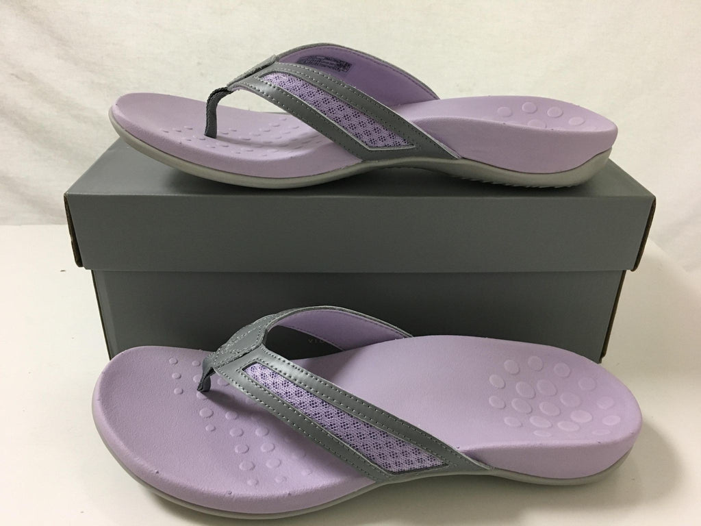 New Vionic Tonya Toe Post Sandal Slate Slate Grey 10/EU42