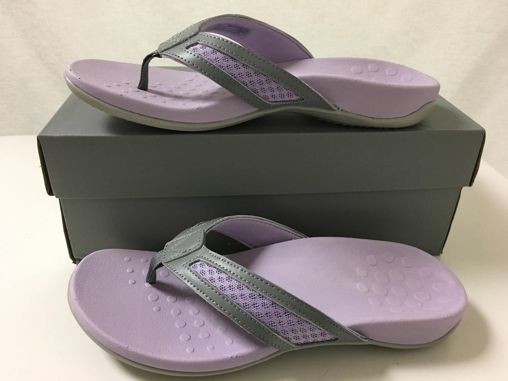 New Vionic Tonya Toe Post Sandal Slate Grey 7/EU38