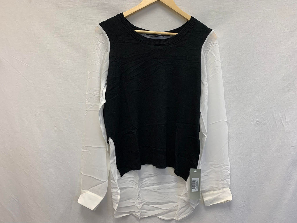 New GO Silk, Combination Sweater White/Black M