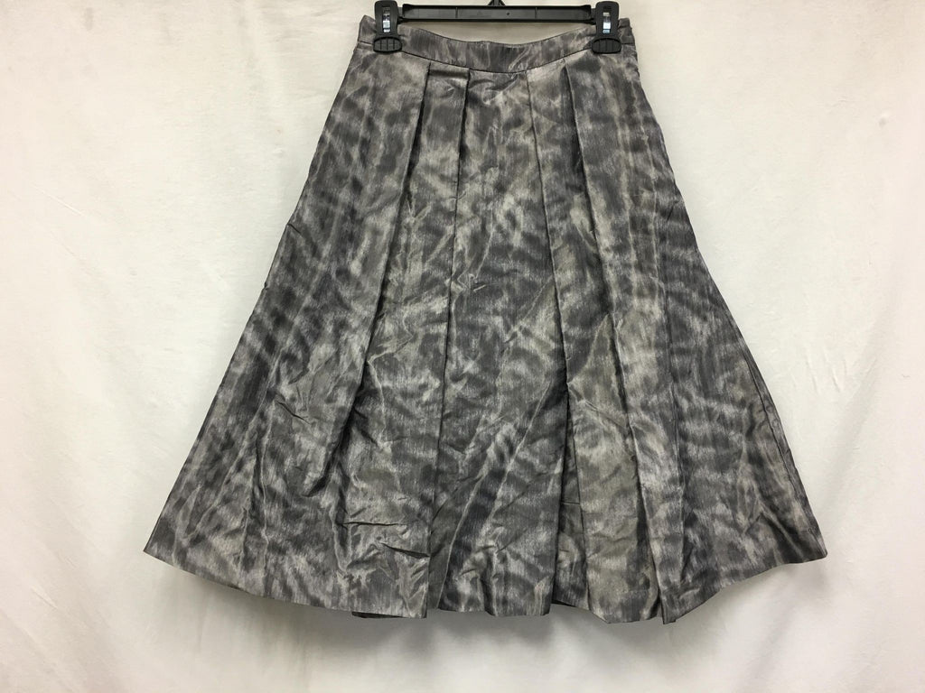 New Pink Tartan, A-Line Printed Skirt Gray 2