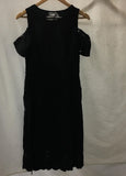 New Isaac Mizrahilive Cold Shoulder Dress Black Size 2