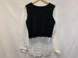 New GO Silk, Combination Sweater White/Black M