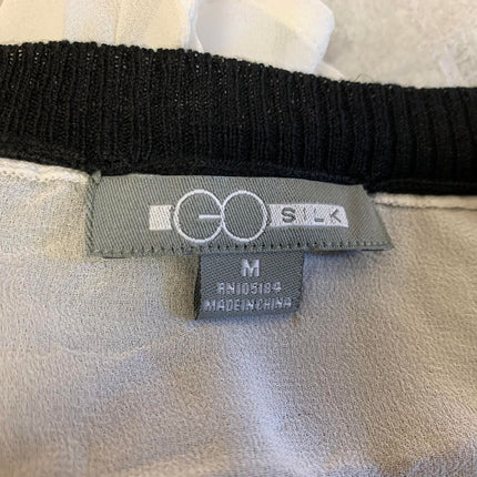 New GO Silk, Combination Sweater White/Black M