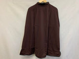 New N Natori Solid Double Jersey Poncho/Cape Brown S