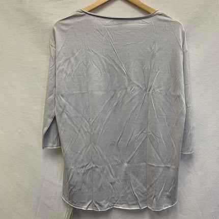 New GO Silk - Round Neck 34 Sleeve Silver XS