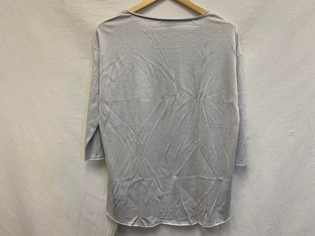 New GO Silk - Round Neck 34 Sleeve Silver XS