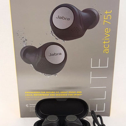 Jabra ELITE active 75t True Wireless Earbuds - Titanium Black LIKE NEW