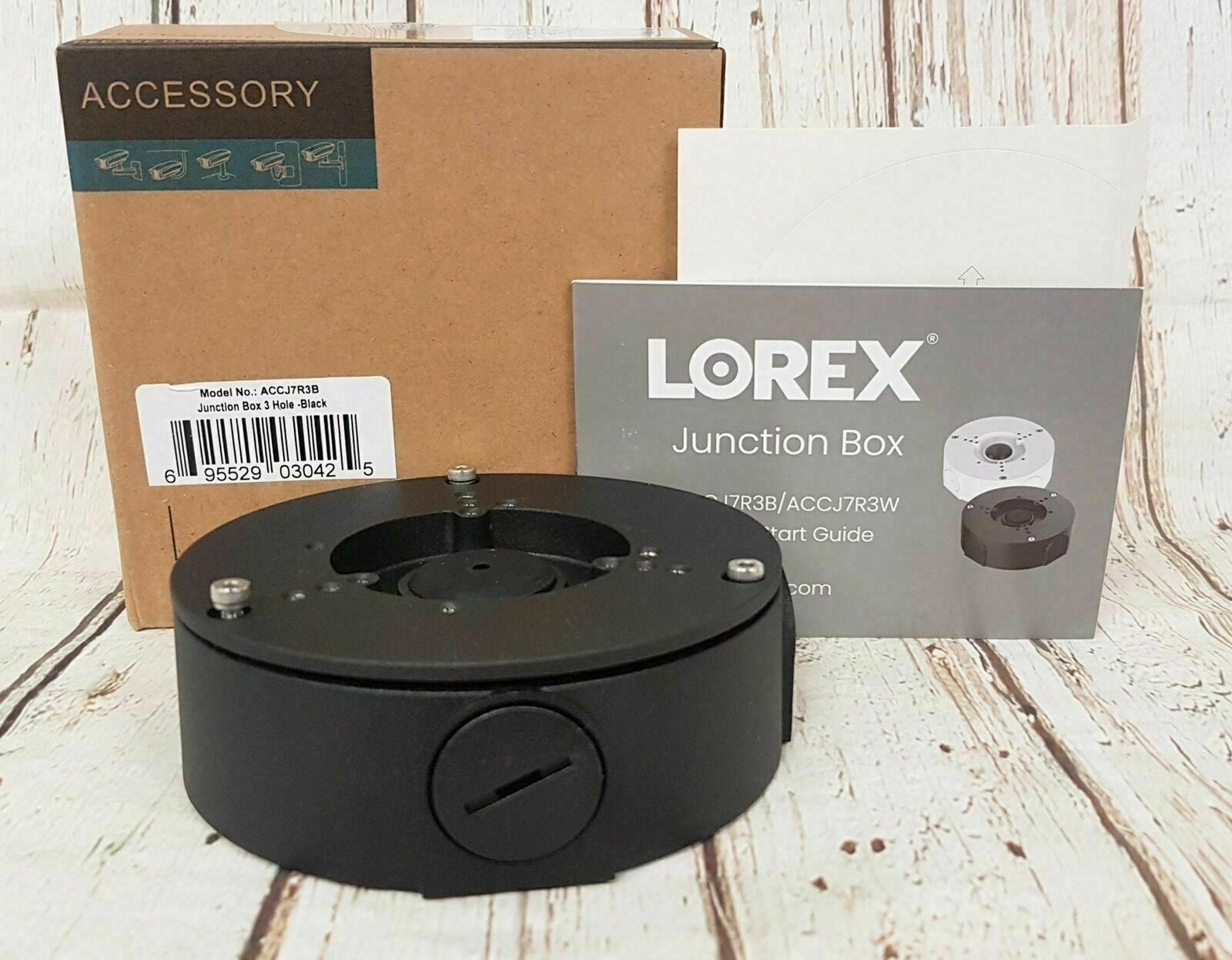 Lorex Outdoor  Junction Box 3 whole Screws - BLACK ACCJ7R3B