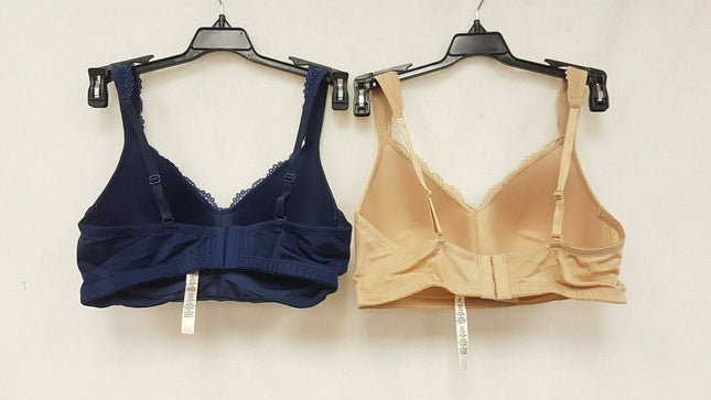 LOT OF 2 RHONDA SHEAR Women's 0027 Front Lace Detail Bra - CHOOSE COLOR PACK