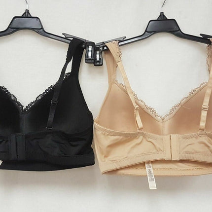 LOT OF 2 RHONDA SHEAR Women's 0027 Front Lace Detail Bra - CHOOSE COLOR PACK