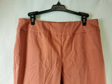 Marla Wynne Women's Pink Rose Stretch Flat Front Pants - Size 12P