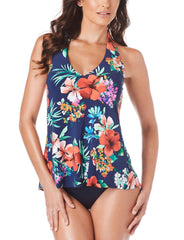 NEW, TRIMSHAPER Women's Floral English Garden Ozzie Tankini - CHOOSE SIZE