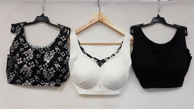 Rhonda Shear Women's #9602 Invisible Body Bras - 3 PACK, CHOOSE COLORS