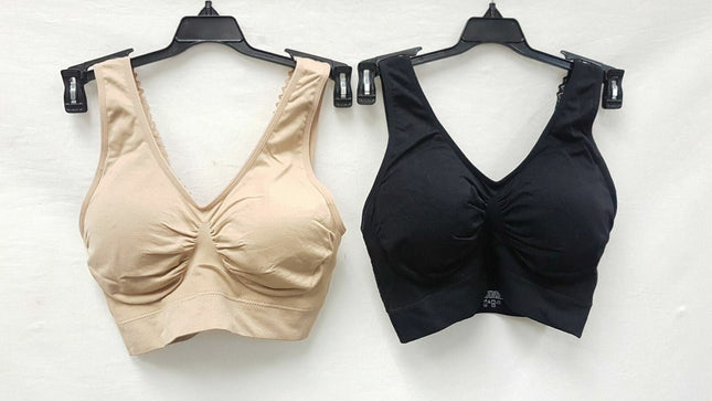 2X Rhonda Shear Women's 9362 Lace Back Seamless Leisure Bras - CHOOSE COLOR PACK