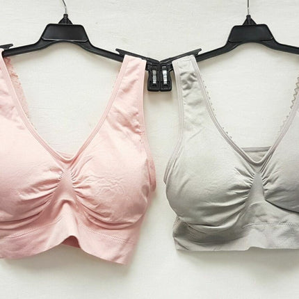 2X Rhonda Shear Women's 9362 Lace Back Seamless Leisure Bras - CHOOSE COLOR PACK