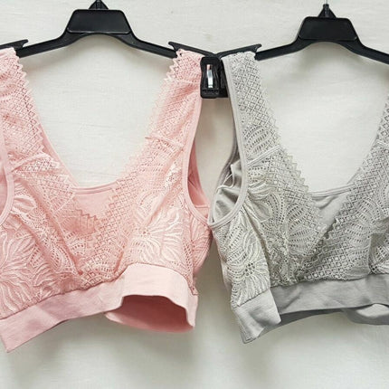 2X Rhonda Shear Women's 9362 Lace Back Seamless Leisure Bras - CHOOSE COLOR PACK