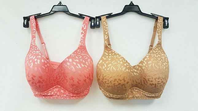 RHONDA SHEAR Women's #0025 Molded Cup Bras - 2 PACK, Choose Colors