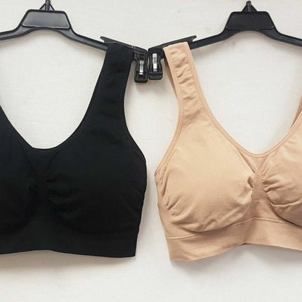 LOT OF 2 Rhonda Shear 9206 Seamless Moisture Wicking Ahh Bra - CHOOSE COLOR PACK
