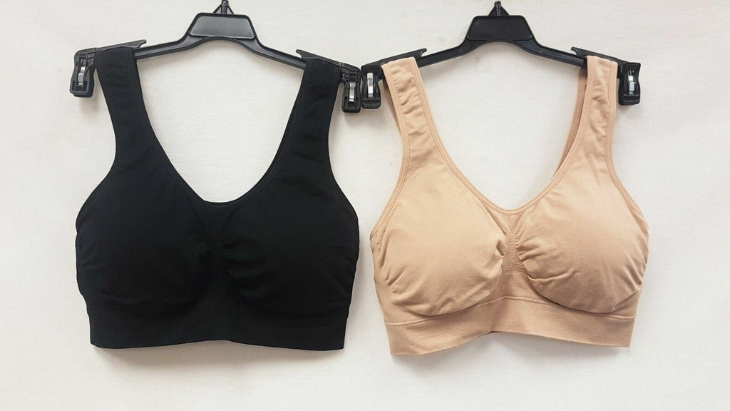 LOT OF 2 Rhonda Shear 9206 Seamless Moisture Wicking Ahh Bra - CHOOSE COLOR PACK