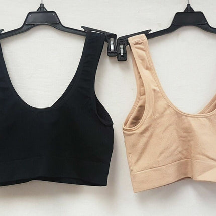 LOT OF 2 Rhonda Shear 9206 Seamless Moisture Wicking Ahh Bra - CHOOSE COLOR PACK