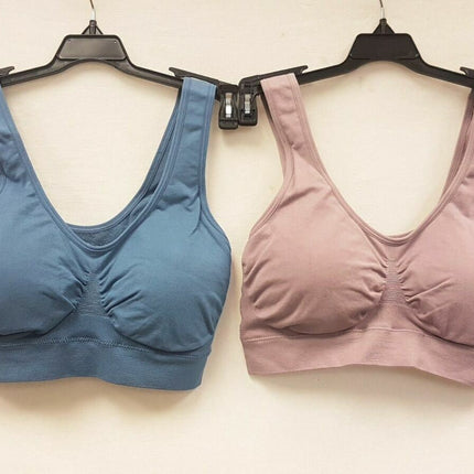 LOT OF 2 Rhonda Shear 9206 Seamless Moisture Wicking Ahh Bra - CHOOSE COLOR PACK