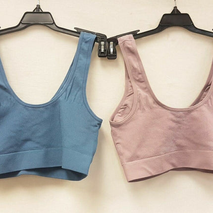 LOT OF 2 Rhonda Shear 9206 Seamless Moisture Wicking Ahh Bra - CHOOSE COLOR PACK