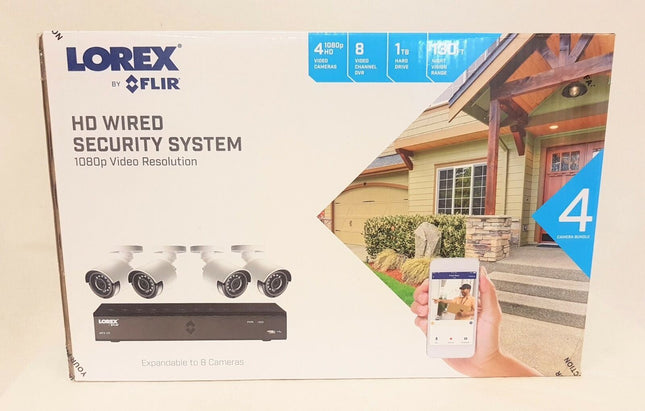 NEW Lorex 8 Channel  Super HD 1 TB HDD W. 4 Cameras - LHA2108 1TC4