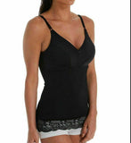 New, Rhonda Shear Satin Pin Up Smoothing Tank with Built in Bra 6675