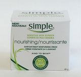 Simple Sensitive Skin Experts Nourishing 24 HR Day/Night Moisturizing Cream, 48g