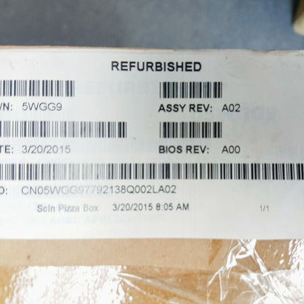 DELL 5WGG9 Precision R7610 Motherboard and W2R38 Rear I/O PCIe G2