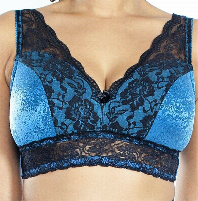 RHONDA SHEAR 674 Ahh Women's Smoothing Jacquard Pin-Up Bra Removable Pad - 1 BRA