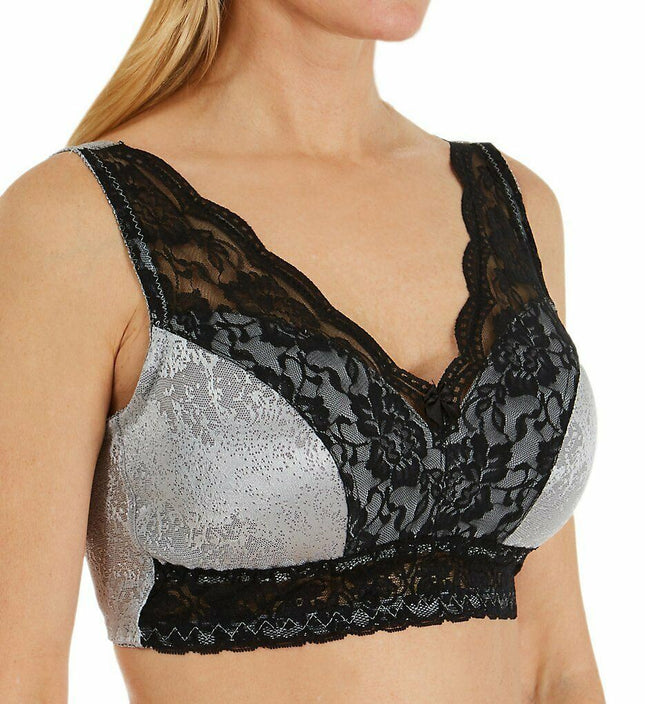 RHONDA SHEAR 674 Ahh Women's Smoothing Jacquard Pin-Up Bra Removable Pad - 1 BRA
