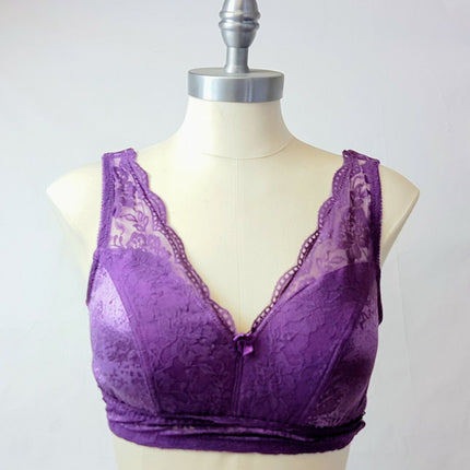 RHONDA SHEAR 674 Ahh Women's Smoothing Jacquard Pin-Up Bra Removable Pad - 1 BRA