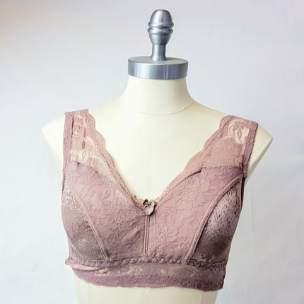 RHONDA SHEAR 674 Ahh Women's Smoothing Jacquard Pin-Up Bra Removable Pad - 1 BRA