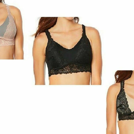 RHONDA SHEAR Women's 0020 Molded Cup Lace Overlay Bra - CHOOSE COLOR 1-BRA