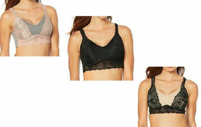 RHONDA SHEAR Women's 0020 Molded Cup Lace Overlay Bra - CHOOSE COLOR 1-BRA