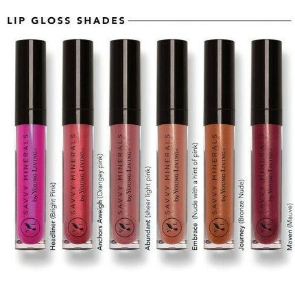 NEW, SAVVY MINERALS by Young Living Lip Gloss - CHOOSE COLOR