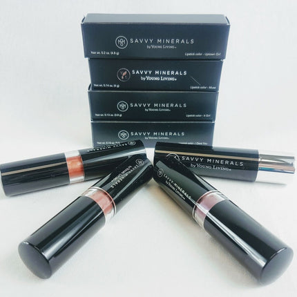 NEW, SAVVY MINERALS by Young Living Lipsticks, 0.13 oz/3.8g each - CHOOSE COLOR