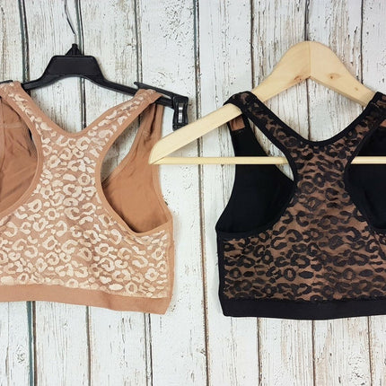 Rhonda Shear Women's #2665 Leopard Lace Leisure Bra - CHOOSE COLOR