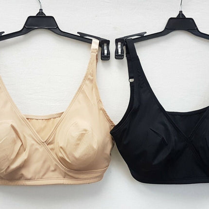 LOT OF 2 Rhonda Shear #1695 Butterknit Wrap Bras w/ Removable Pads - CHOOSE PACK