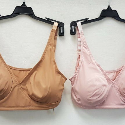 LOT OF 2 Rhonda Shear #1695 Butterknit Wrap Bras w/ Removable Pads - CHOOSE PACK