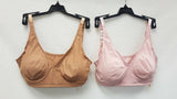 LOT OF 2 Rhonda Shear 1695 Butterknit Wrap Bras with Removable Pad - CHOOSE PACK