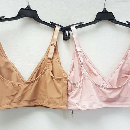 LOT OF 2 Rhonda Shear 1695 Butterknit Wrap Bras with Removable Pad - CHOOSE PACK