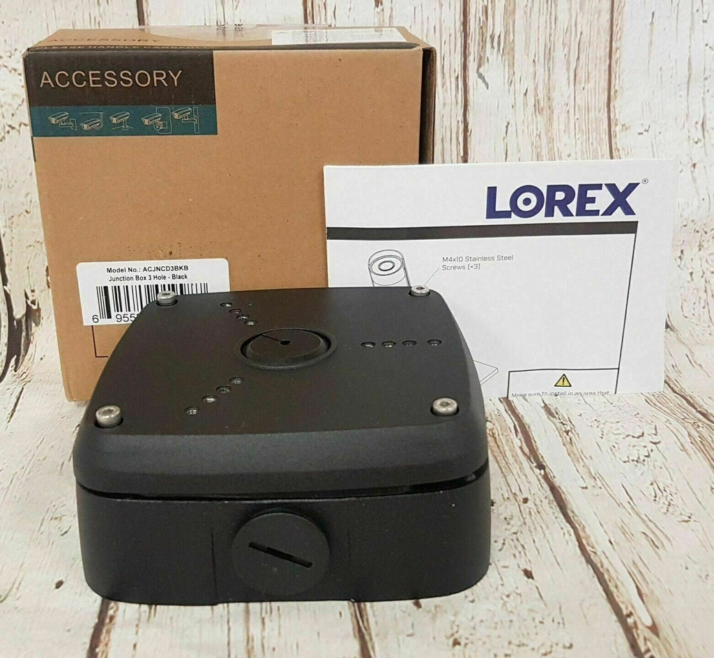 Lorex Camera Junction Box 3 Whole ACJNCD3BKB BLACK