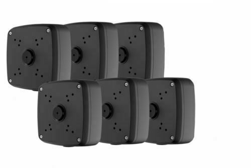 Lot of 6 Lorex Junction Box 4 Hole - BLACK ACJNCD4BKB