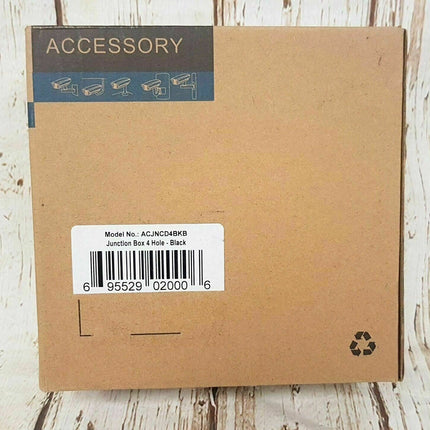 Lot of 6 Lorex Junction Box 4 Hole - BLACK ACJNCD4BKB