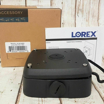 Lorex Junction Box 4 Hole - BLACK ACJNCD4BKB